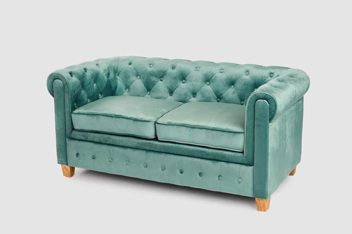 Sofa Chester Terciopelo verde agua | TotHosteleria
